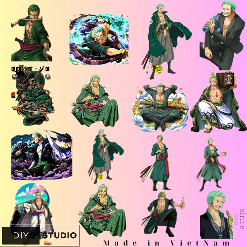 Set 60 hình nhân vật Zoro Onepiece