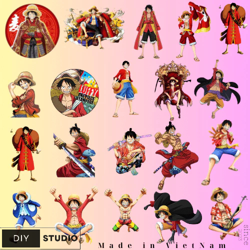 100 Sticker Luffy Mũ Rơm One piece