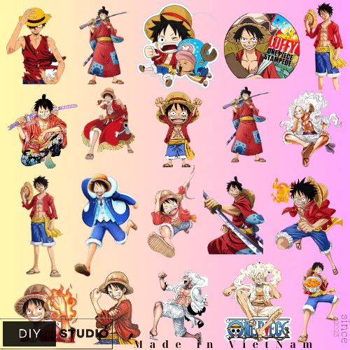 100 Sticker Luffy Mũ Rơm One piece