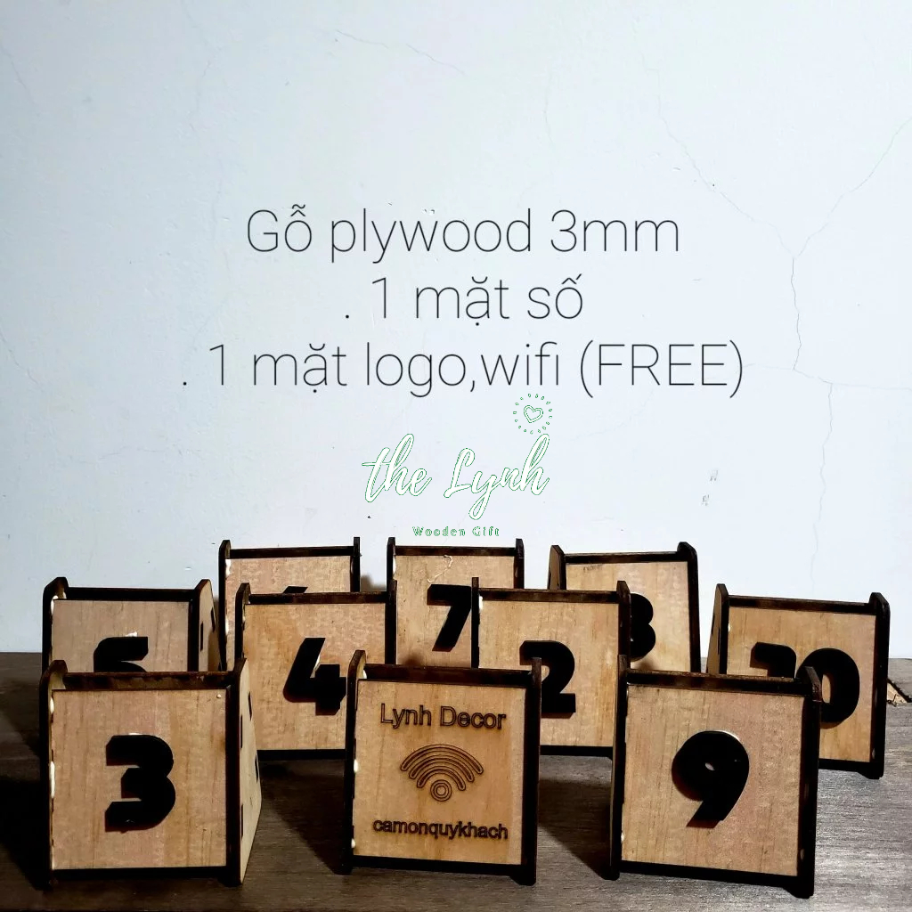 Thẻ bàn A gỗ quán cafe - FREE LOGO NỘI DUNG KHẮC TÊN QUÁN