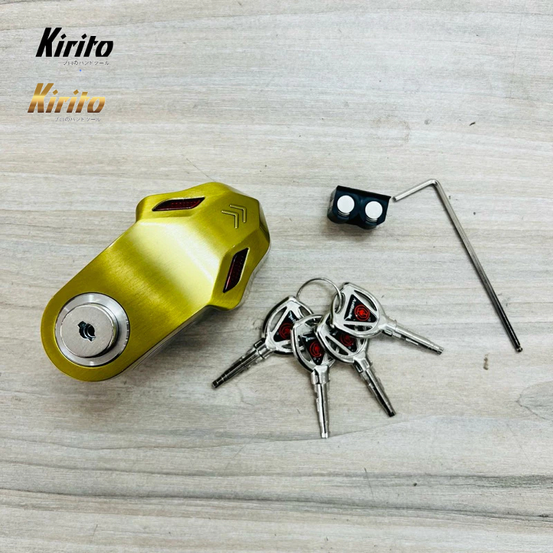 Khóa Đĩa Xe Máy Báo Động Chống Trộm Cao Cấp - Chống Nước - Thép Không Gỉ - 4 Chìa