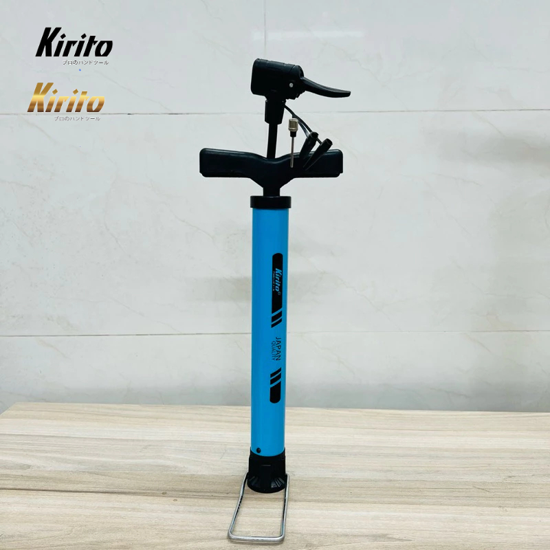 Combo 2 bơm xe đạp, bơm xe máy, bơm đa năng thương hiệu Kirito cao cấp tặng thêm dây