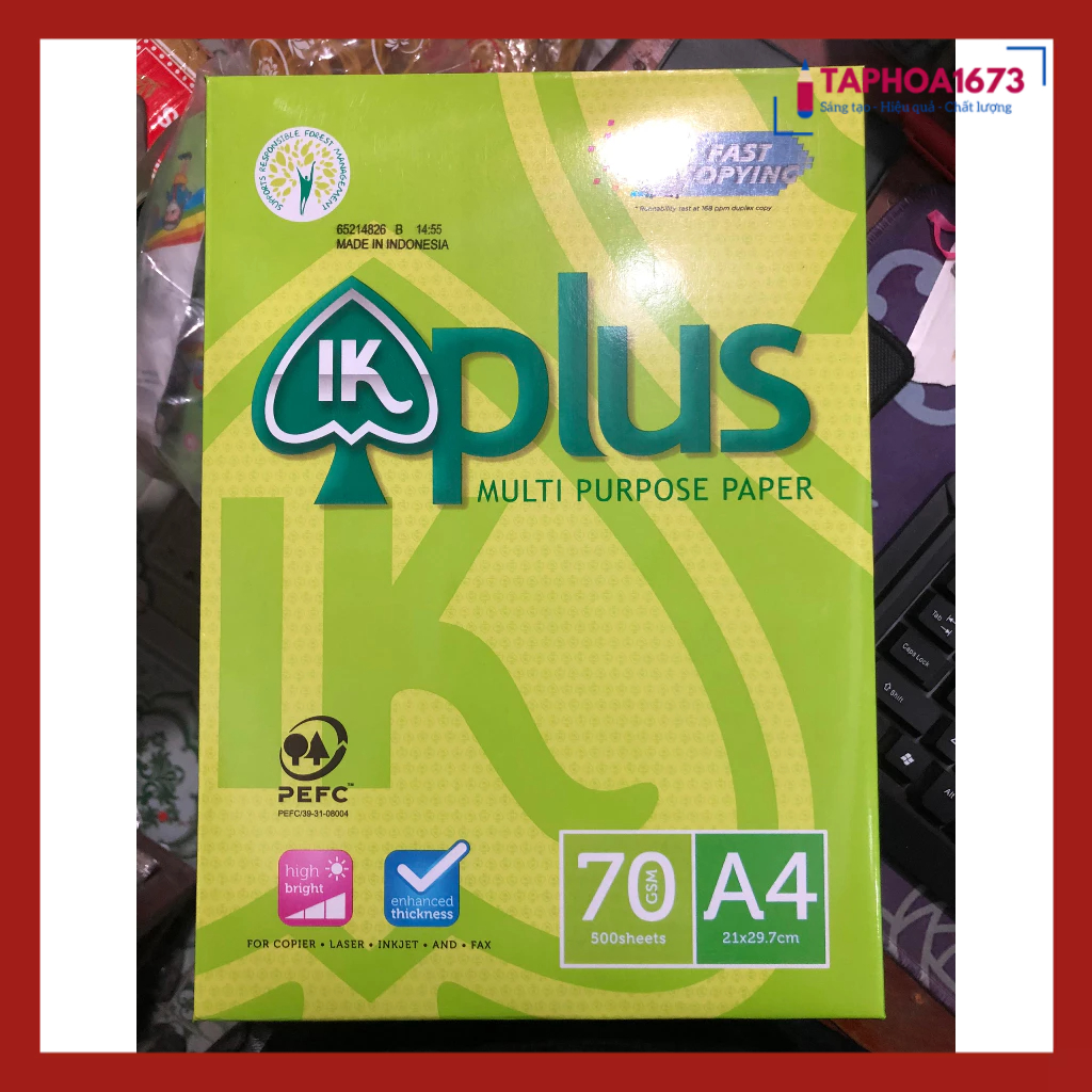 Giấy In A4 PLUS 70 GSM 500 Tờ | Shopee Việt Nam