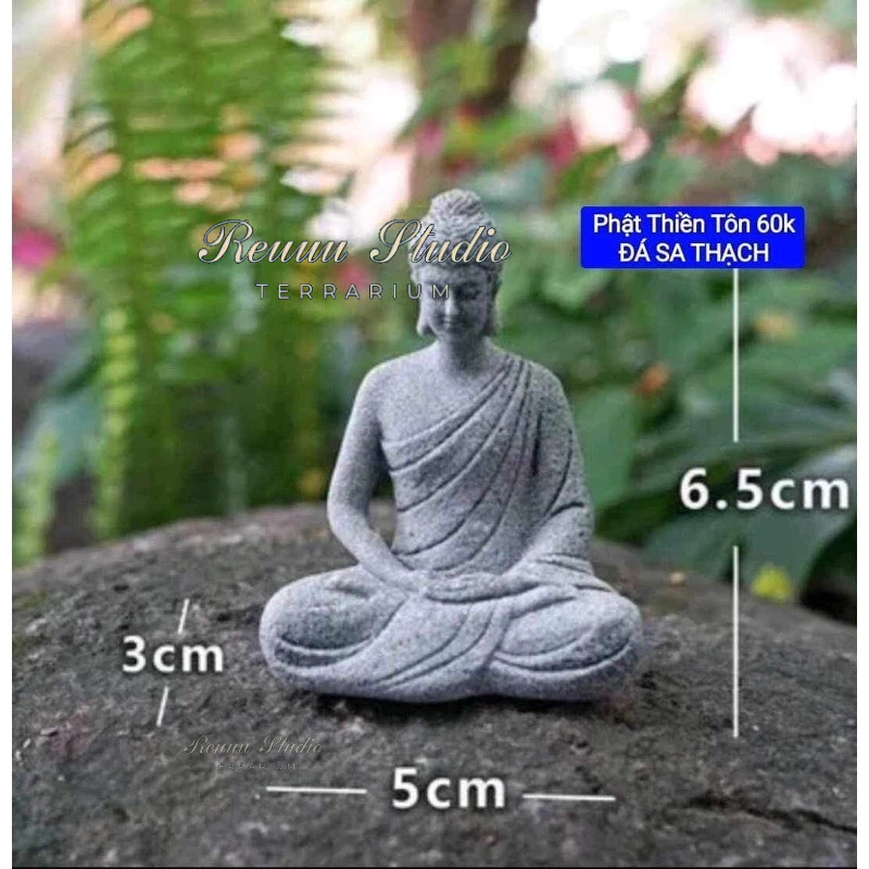 tượng phật Thiên tôn mini làm bằng đá sa thạch tinh xảo decor , thiết kế mô hình, chơi terrarium , tiểu cảnh hay bán cạn