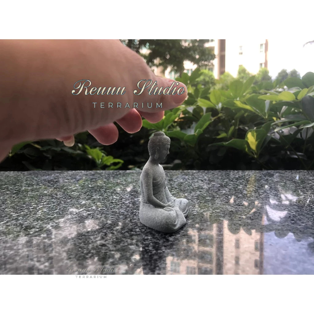 tượng phật Thiên tôn mini làm bằng đá sa thạch tinh xảo decor , thiết kế mô hình, chơi terrarium , tiểu cảnh hay bán cạn