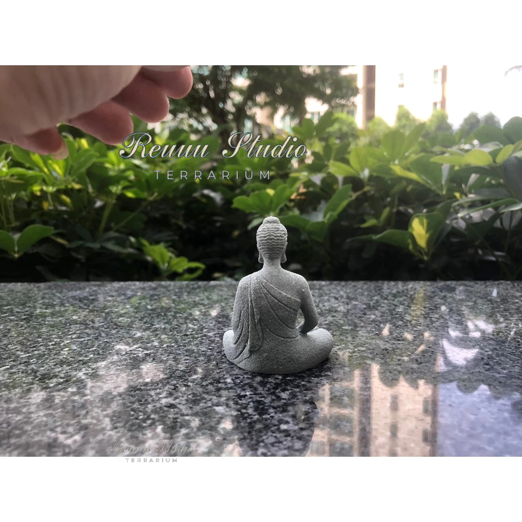 tượng phật Thiên tôn mini làm bằng đá sa thạch tinh xảo decor , thiết kế mô hình, chơi terrarium , tiểu cảnh hay bán cạn