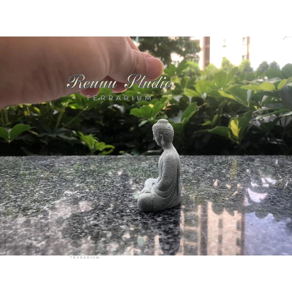 tượng phật Thiên tôn mini làm bằng đá sa thạch tinh xảo decor , thiết kế mô hình, chơi terrarium , tiểu cảnh hay bán cạn