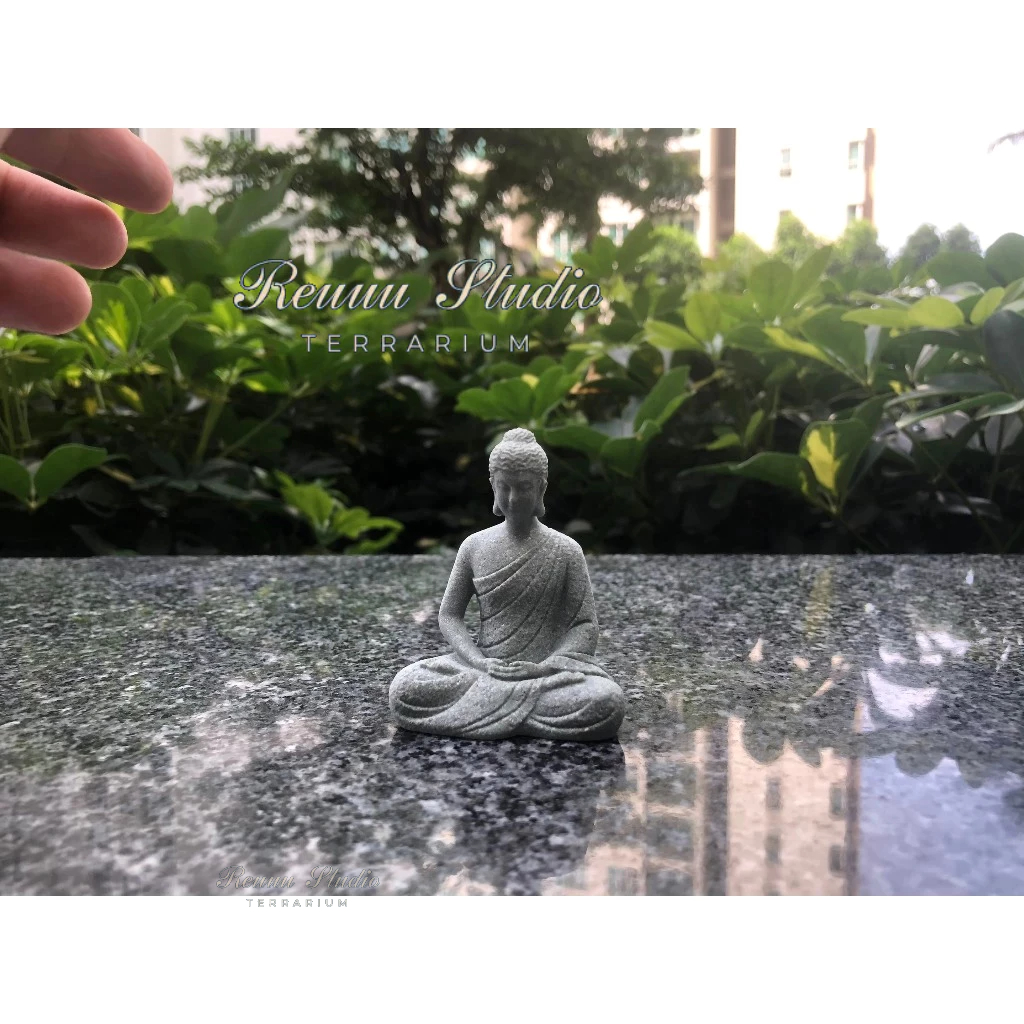 tượng phật Thiên tôn mini làm bằng đá sa thạch tinh xảo decor , thiết kế mô hình, chơi terrarium , tiểu cảnh hay bán cạn