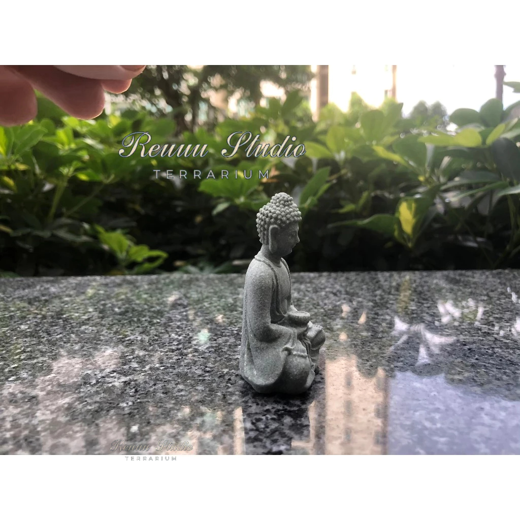 tượng phật Thiên tôn mini làm bằng đá sa thạch tinh xảo decor , thiết kế mô hình, chơi terrarium , tiểu cảnh hay bán cạn