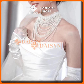 [ DAISVYN ] N855 MILKY WAY hạt ngọc trai nhân tạo , dây chuyền cưới, nhận thiết kế dây chuyền ngọc trai nhân tạo
