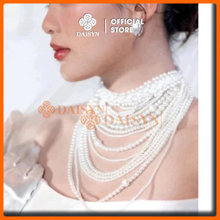 [ DAISVYN ] N855 MILKY WAY hạt ngọc trai nhân tạo , dây chuyền cưới, nhận thiết kế dây chuyền ngọc trai nhân tạo