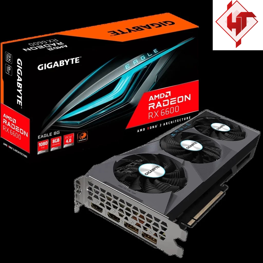 Card màn hình GIGABYTE Radeon RX 6600 EAGLE 8G (GV-R66EAGLE-8GD ...