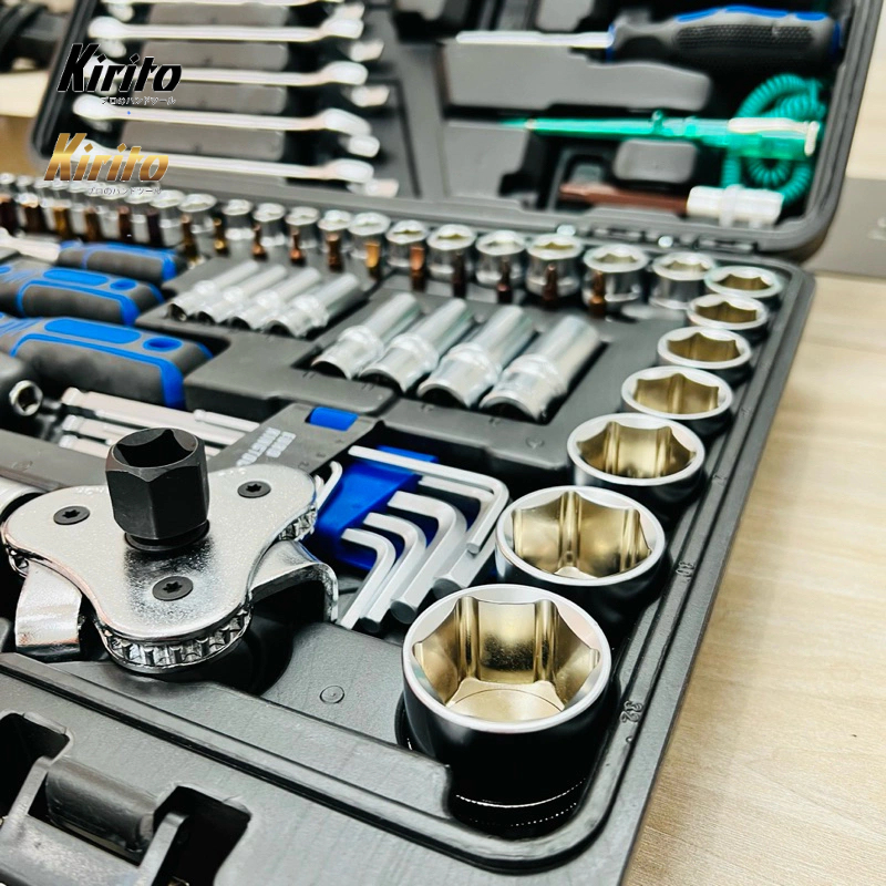 Bộ Dụng Cụ Sửa Chữa Ô Tô Xe Máy Đa Năng EUROKING Tools 121 Chi Tiết Thép Cr-V Cao Cấp
