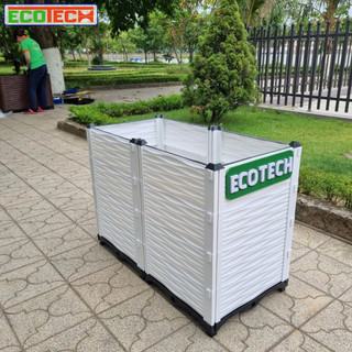 Chậu lắp ghép nhựa HDPE/PP 100x50x70cm: Thẩm mỹ, chắc chắn, dễ lắp đặt, phù hợp mọi cây trồng.