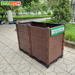 Chậu lắp ghép nhựa HDPE/PP 100x50x70cm: Thẩm mỹ, chắc chắn, dễ lắp đặt, phù hợp mọi cây trồng.