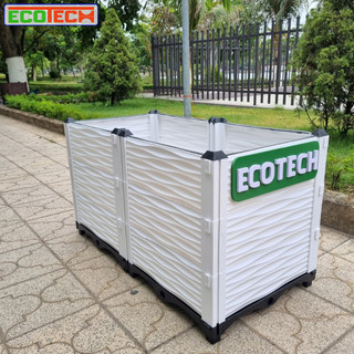 Chậu lắp ghép nhựa HDPE/PP 100x50x55cm: Thẩm mỹ, chắc chắn, dễ lắp đặt, phù hợp mọi cây trồng.