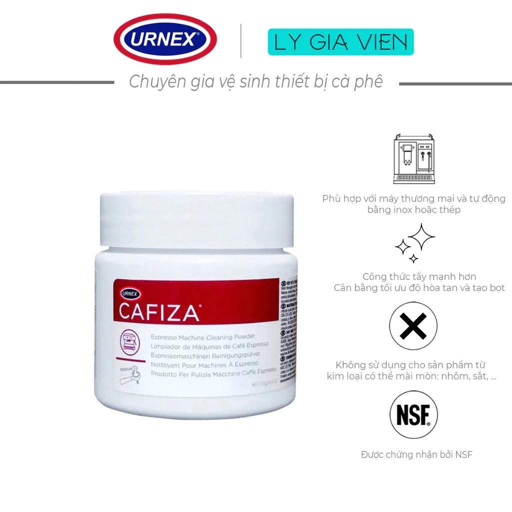 Bột Vệ Sinh Máy Pha Cà Phê Urnex Cafiza Espresso Machine Cleaning