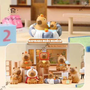 Đồ chơi Blind Box Hộp Mù Mô Hình Capybara Mini Cute - Quà Tặng Decor Xinh Xắn KAPIBARA NGỐC NGHẾCH
