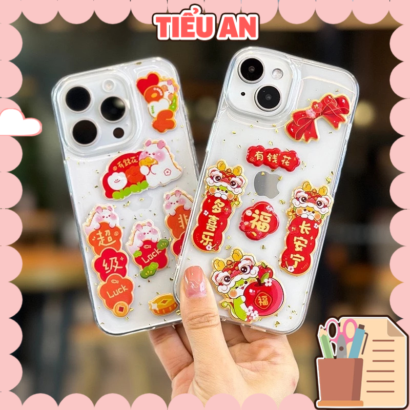[Mới về] Miếng dán Sticker Ốp lưng điện thoại ngày Tết (Ko kèm Ốp lưng ...