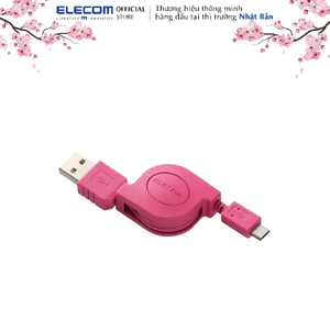 Cáp cuộn microUSB Elecom MPA-AMBIRLC08 - chống rối tiện lợi dây rút thông minh