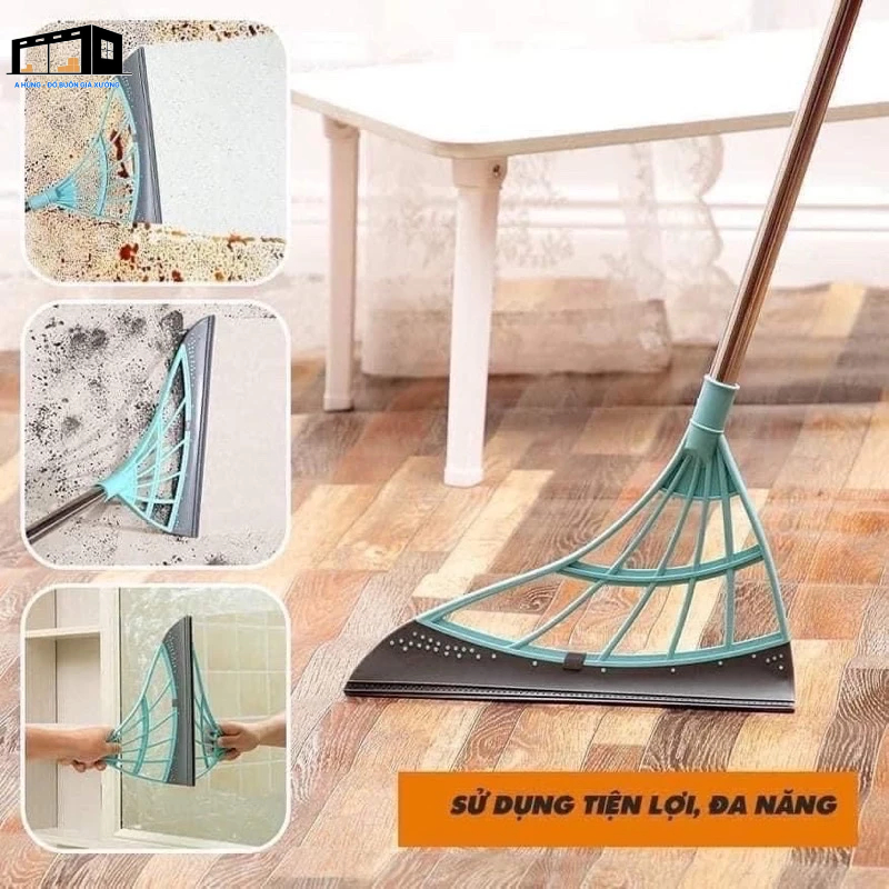 Chổi Quét Nhà, Quét Bụi. Rác .Gạt nước Silicone 2 Trong 1 Đa Năng Có ...
