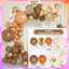 Set bóng bay trang trí sinh nhật ,thôi nôi, đầy tháng trang trí lễ hội Tone màu Nâu tone xuân đẹp CANDY13 TUD6