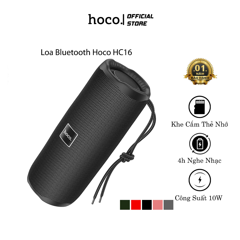 Loa Bluetooth Hoco HC16, Hỗ Trợ Khe Cắm Thẻ Nhớ, USB, 4H Nghe Nhạc ...