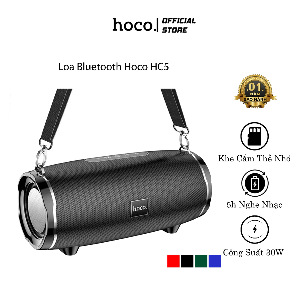 Loa Bluetooth Di Động Hoco HC5, Hỗ Trợ Khe Cắm Thẻ Nhớ, Công Suất 30W ...