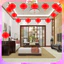 Tết 2026 Set 10/20 Đèn Lồng Đỏ Chữ Phúc Trang Trí Tết, Đèn Lồng Nilon Chống Nước Treo Trong Nhà, Cây Siêu Đẹp TET