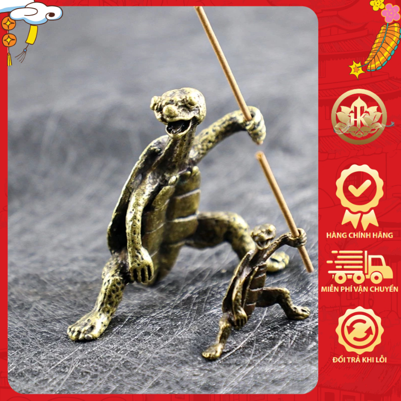 Kungfu trang trí phụ kiện xông nhang không tăm, đồ trang trí nhỏ bàn trà decor sang trọng