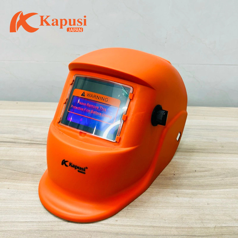 Phụ kiện dùng cho thợ hàn thương hiệu kapusi tools với kính hàn, mũ hàn, găng tay hàn cao cấp