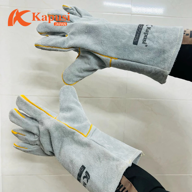 Phụ kiện dùng cho thợ hàn thương hiệu kapusi tools với kính hàn, mũ hàn, găng tay hàn cao cấp