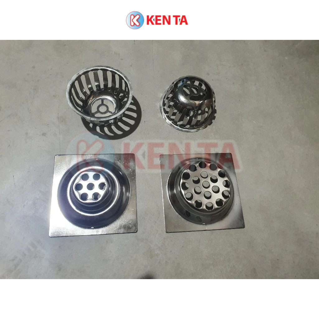 Cầu Chắn Rác Thoát Nước Kenta Lược Rác Sân Thượng Loại Vuông 12x12cm ...