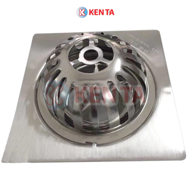 Cầu Chắn Rác Thoát Nước Kenta Lược Rác Sân Thượng Loại Vuông 12x12cm ...