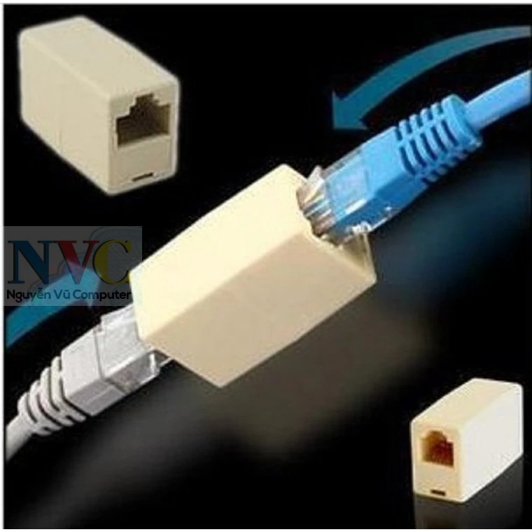 Đầu Nối Mạng LAN RJ45 1 Ra 1 Cổng – Màu Trắng | Shopee Việt Nam