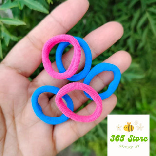 Ống 100 dây cột tóc hàn quốc, dây cột tóc cho bé, dây chun buột tóc nhiều màu