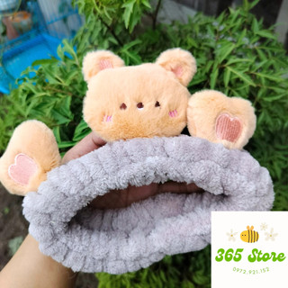 Băng Đô Rửa Mặt / Trang Điểm Không Đường May Họa Tiết Hoạt Hình Dễ Thương Phong Cách Mới 2023
