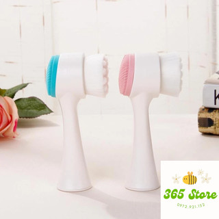 Cọ Rửa Mặt 2 Đầu Massage Mặt