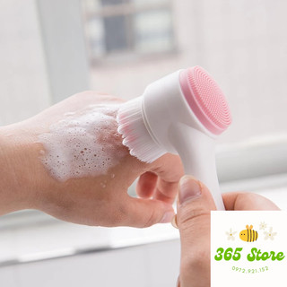 Cọ Rửa Mặt 2 Đầu Massage Mặt
