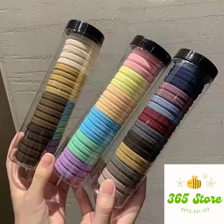 Ống 20 chun cột tóc màu trơn bền đẹp
