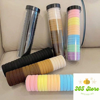 Ống 20 chun cột tóc màu trơn bền đẹp