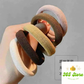 Ống 20 chun cột tóc màu trơn bền đẹp