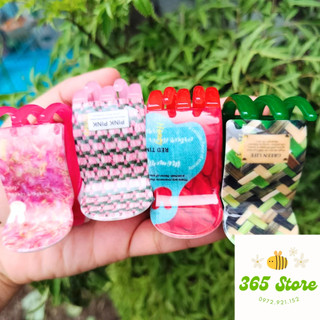 Kẹp tóc càng cua Honey họa tiết 3D bấu tròn 6 răng