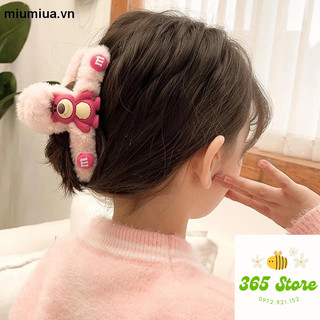 Kẹp Tóc Hình Gấu / Dâu Tây Bằng Lông Nhung Thời Trang Thu