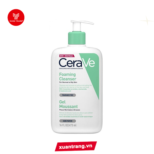 Sữa Rữa Mặt CeraVe Foaming Cleanser For Normal To Oily Skin 473ml ...