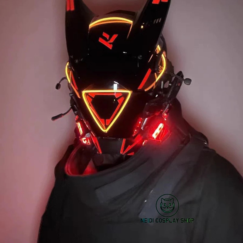 [Order 7-10 Ngày] Phụ Kiện Mặt Nạ Cyberpunk Led Xanh, Đỏ (Cosplay ...