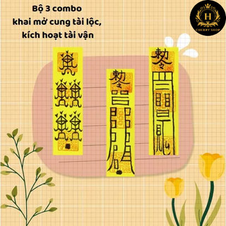 Bộ 3 Vận Tài, Vượng Lộc - Kinh Doanh Thịnh Vượng, Buôn Bán Đắt Hàng, Làm Ăn Thuận Lợi - Linh Phù Phong Thủy