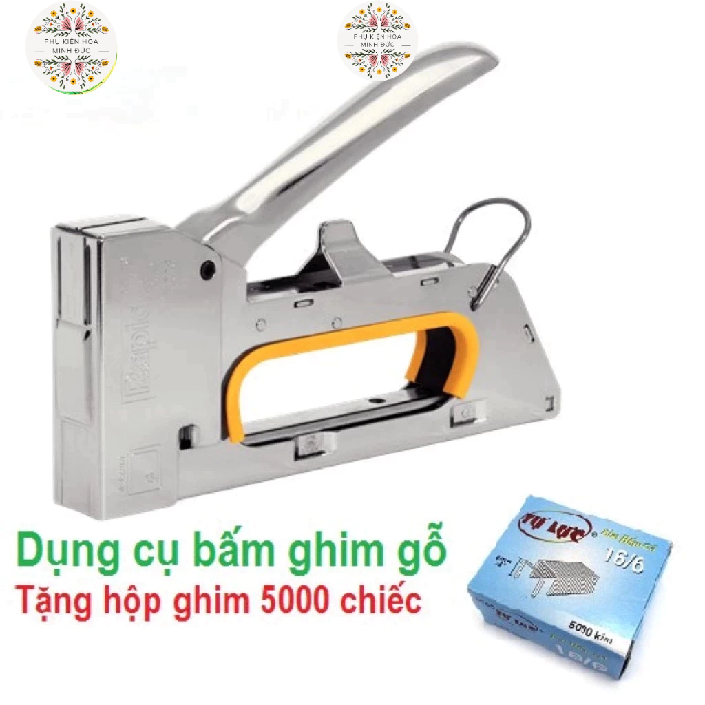 Súng bắn ghim cầm tay rapid đóng giỏ quả giỏ quà máy ghim cầm tay ghim ...