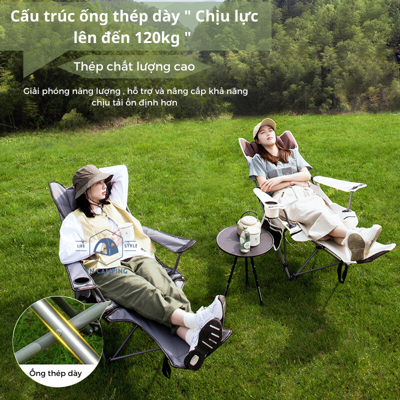 Ghế Camping Ngả Lưng Tmountain Gấp Gọn Thư Giãn Dã Ngoại Du Lịch Cao Cấp Dễ Sử Dụng | BigBuy360 - bigbuy360.vn