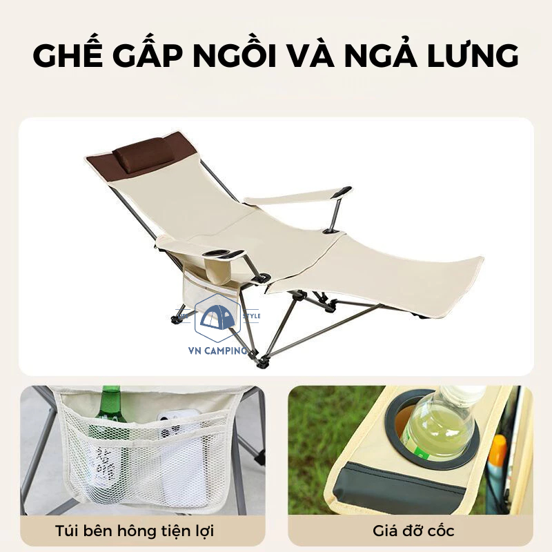 Ghế Camping Ngả Lưng Tmountain Gấp Gọn Thư Giãn Dã Ngoại Du Lịch Cao Cấp Dễ Sử Dụng | BigBuy360 - bigbuy360.vn